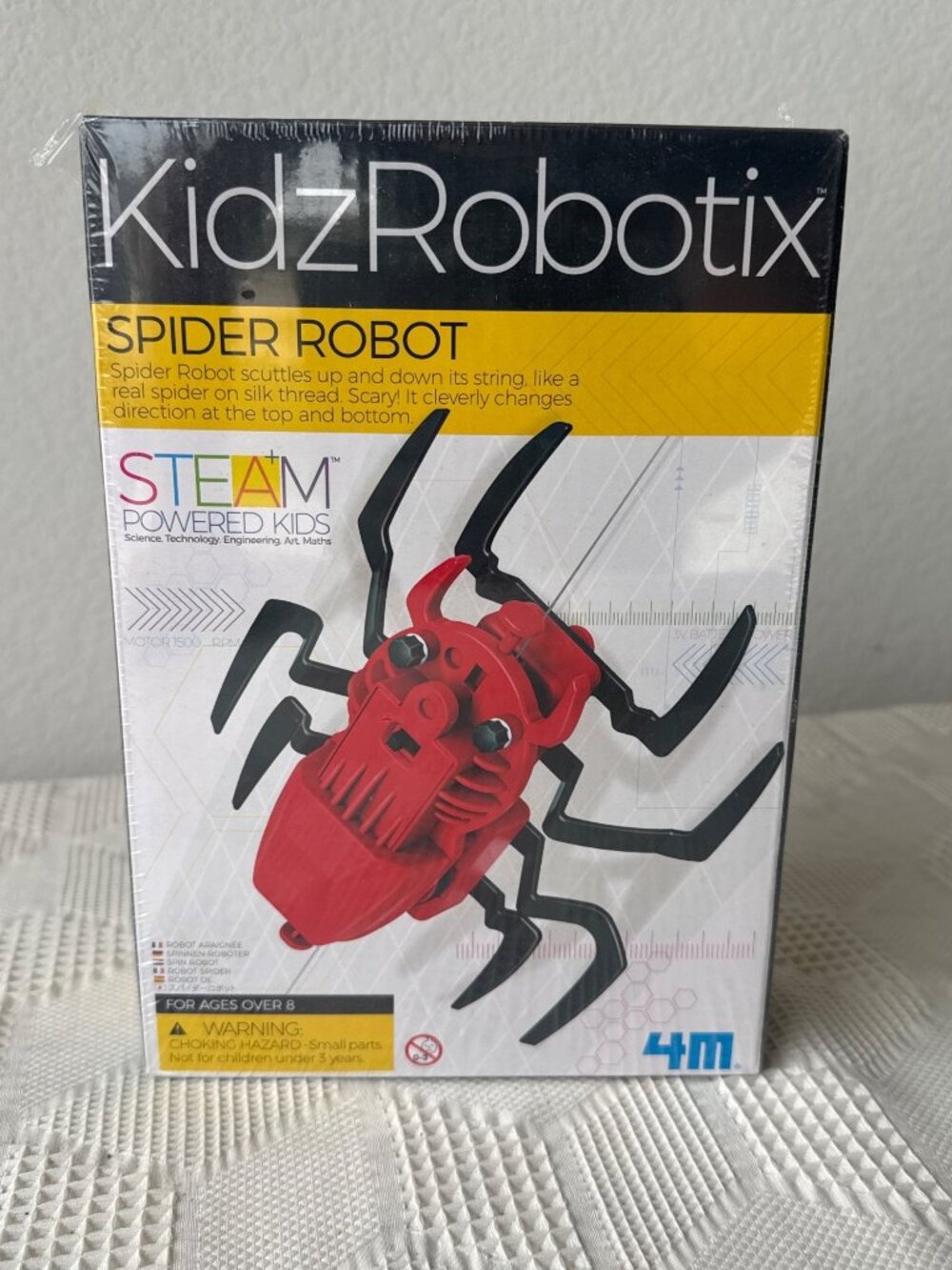 KidzRobotix Spider Robot Kit For STEAM Learning Fun Interactive Activity Kit